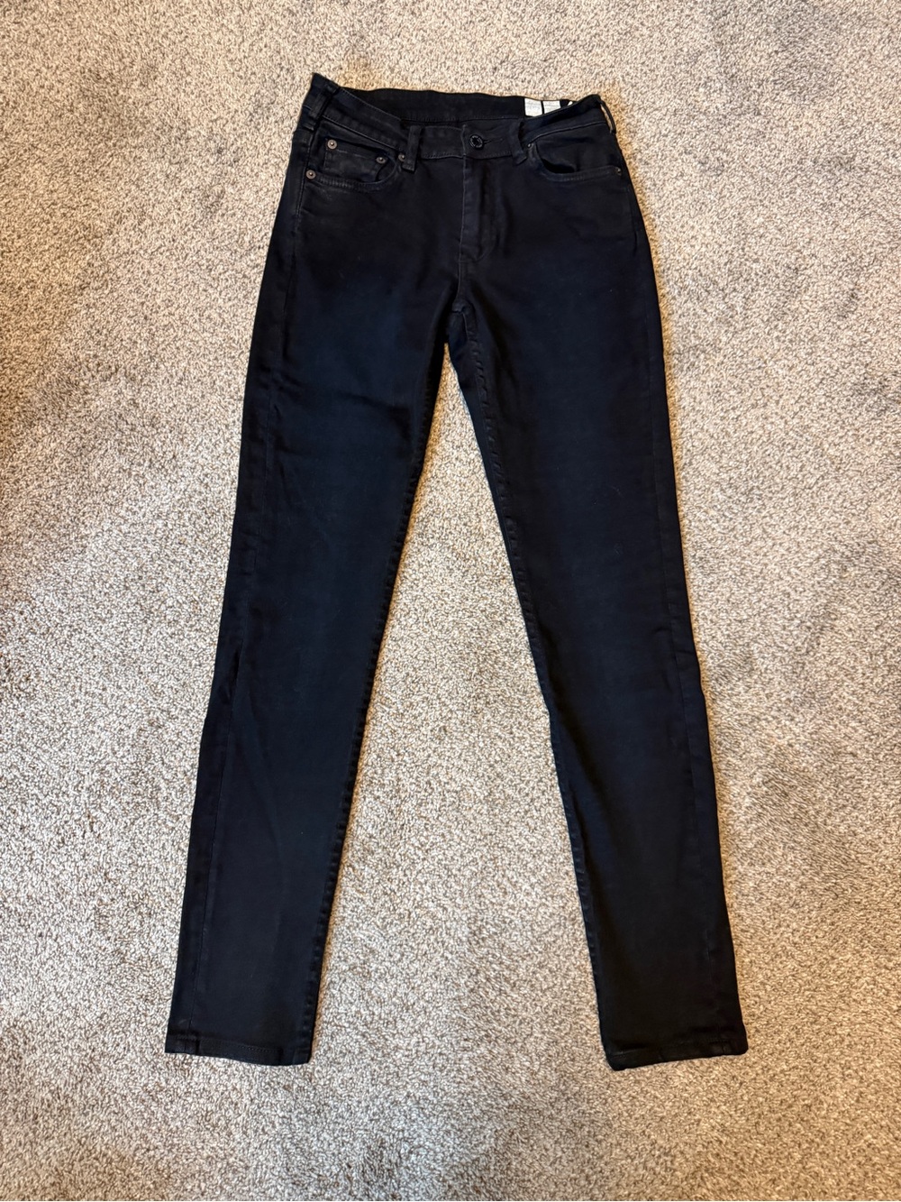 Label 44 Black Skinny Jeans mid rise size 26